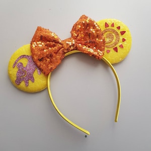 Lion king inspired minnie ears / animal print inspired ears/  simba ears / mouse ears / disney ears