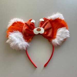 Turning red inspired Disney ears / Minnie ears / red panda