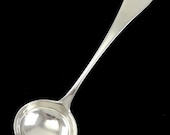 Antique c1770 American Colonial Coin Silver Sauce or Gravy Ladle W Mono 7 3 8 quot 18th Century
