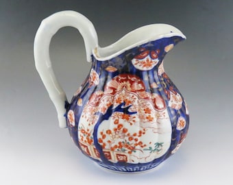 Beautiful Antique Japanese egg shell china blue and white dragon chasing flaming pearl design milk jug /& sugar use or cabinet