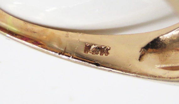 Retro Yellow Gold Channel Set Lab Created Ruby Di… - image 6