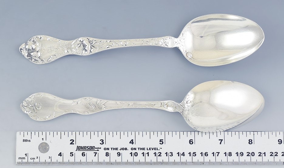 ペア リード & バートン スターリング シルバー テーブルスプーン