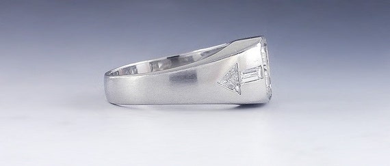 Art Deco c1930 Platinum & Diamond Arrow Design Ri… - image 3