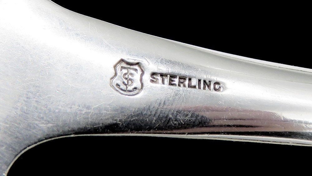 アンティーク スターリングシルバー ラントシェルパターン 1888年製