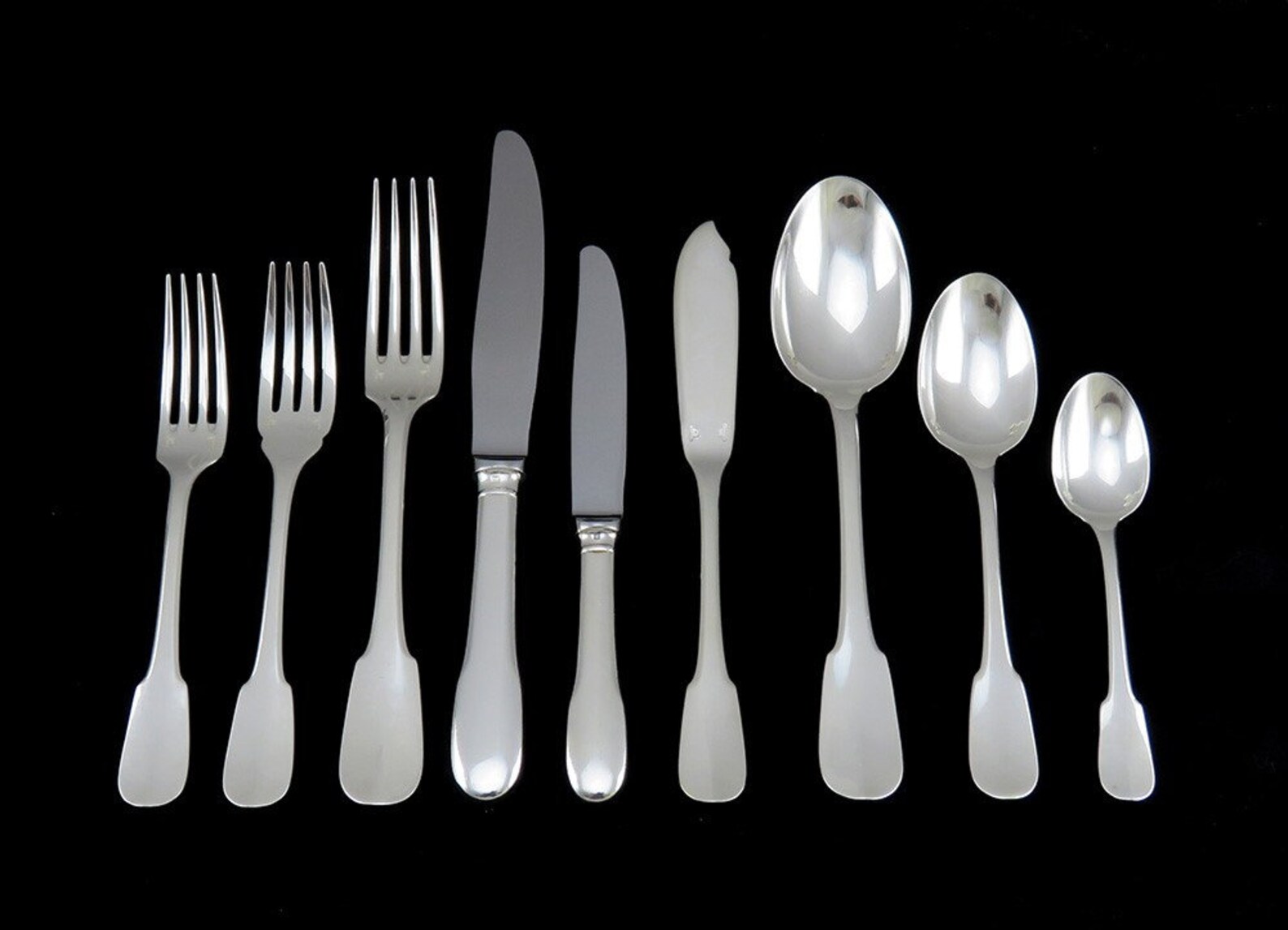 Superb Christofle 74pc Silverplate Cluny Flatware Set Serves 8 Etsy