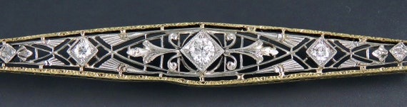 Exquisite Krementz 14k White and Yellow Gold ~.32… - image 2