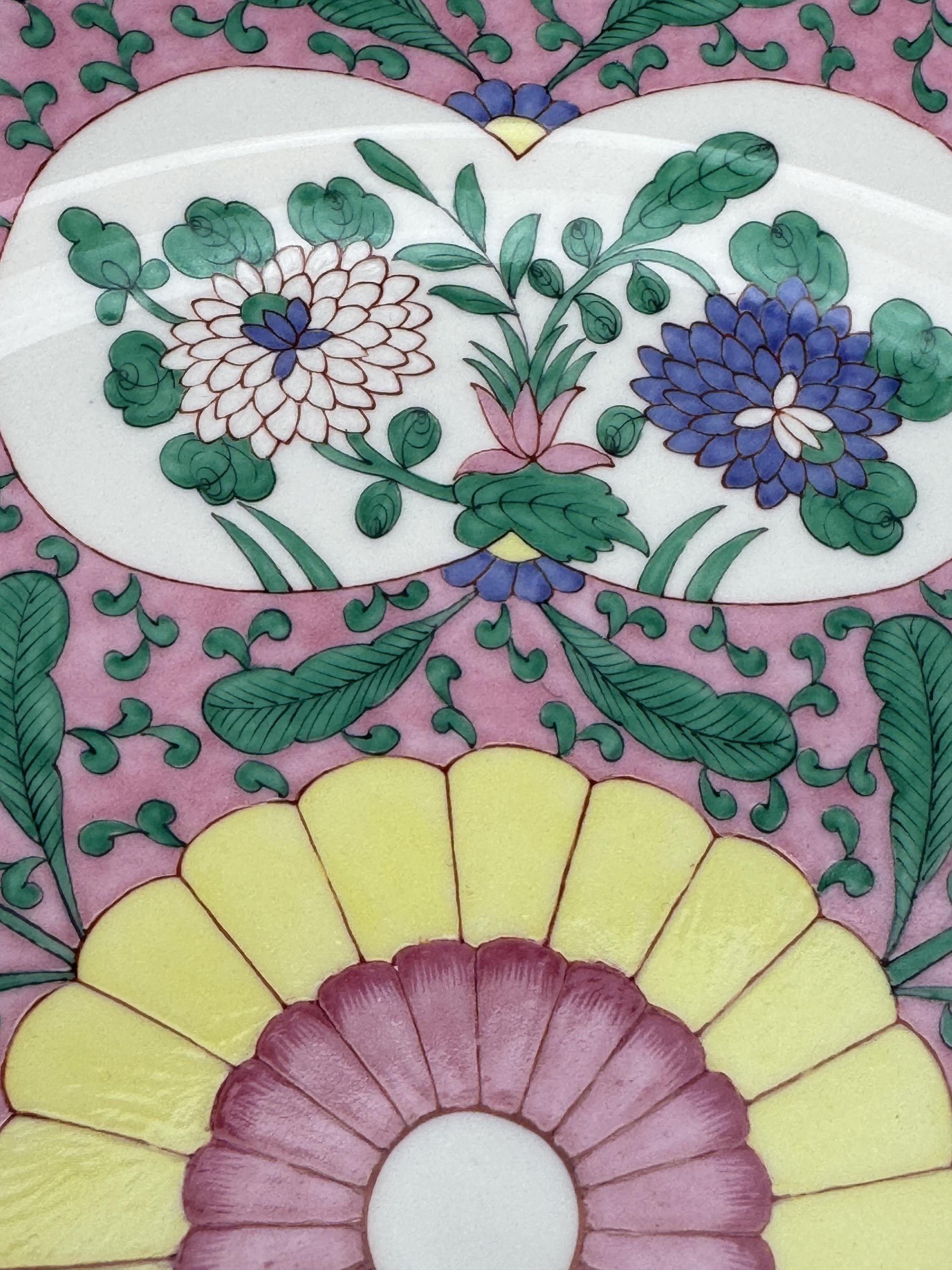 Fine Herend Handpainted Emaille Rose ERS 11