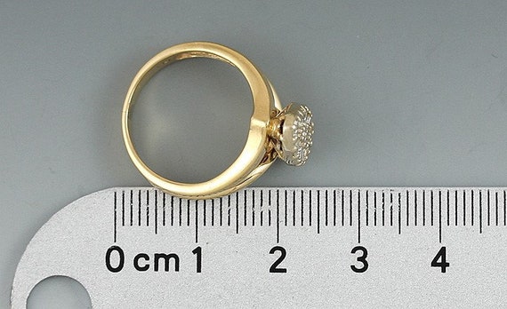 Very Nice 14k Gold & Diamond Marquise Navette Ell… - image 5