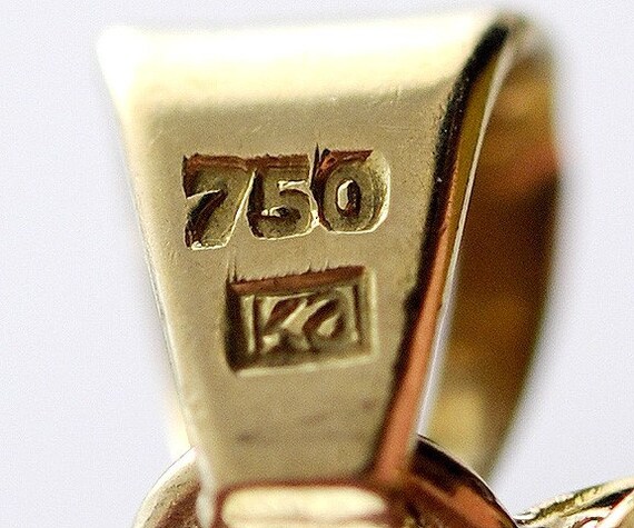 Stunning 18k Yellow Gold Filigree Openwork Lab Cr… - image 3