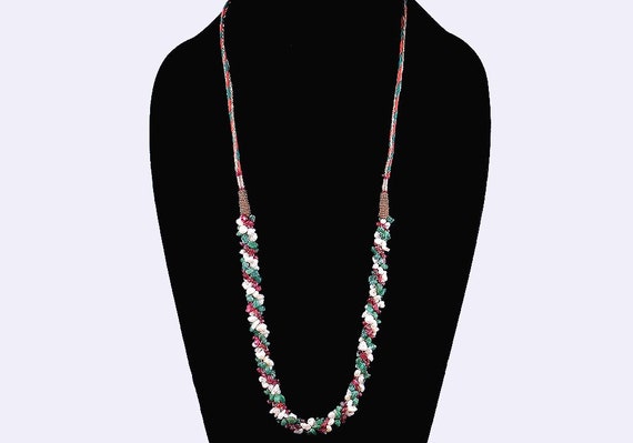 Luscious Vintage 1920s/30s Twisted Emerald/Ruby/P… - image 2