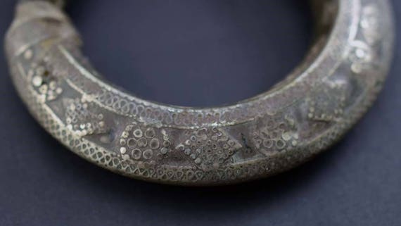 Ancient/Antique Bedouin Tribal Silver Cuff Bracel… - image 2