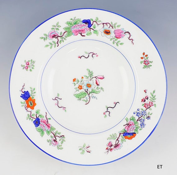 Set of 12 Fine Coalport for Tiffany Co Corea Pattern Plates