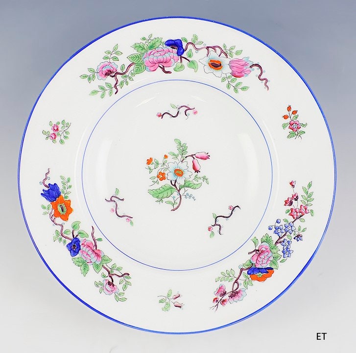 Set of 12 Fine Coalport for Tiffany Co Corea Pattern Plates 8 3/4