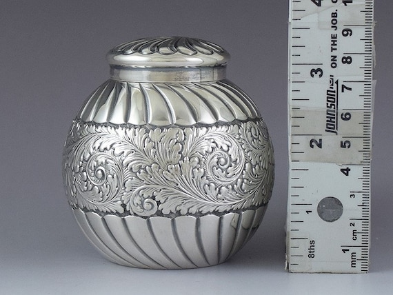 1886 Rare Gorham Sterling Silver St. Cloud Tea Caddy / Covered Jar