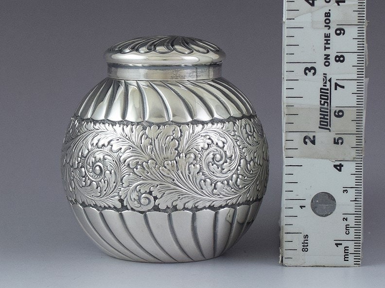 ★現品限り★GORHAM ゴーハム スターリングシルバー #838 燭台 ペア 1886 Rare Gorham Sterling Silver St. Cloud Tea Caddy / Covered Jar