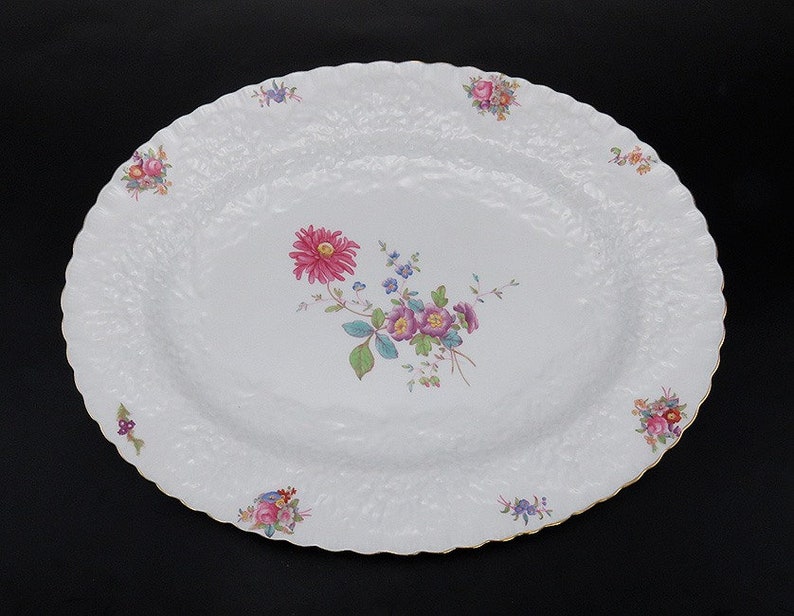Copeland Spode Dresden Rose Savoy English Porcelain Serving Etsy