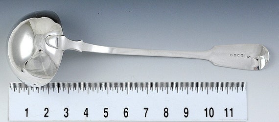 1846 アンティーク 英国 ビクトリア朝 フィドル スターリングシルバー