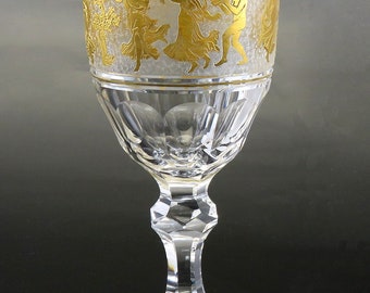 Val Saint Lmbert アンティーク酒杯GR カメイガラス