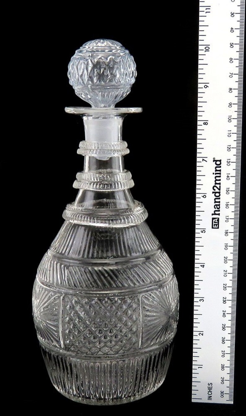 Antique C1800 Hand Blown Glass Wine Decanter/carafe Etsy