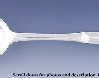 Antiker 1748 englischer georgianischer Sterlingsilber-Doppel-Zuckermarklöffel