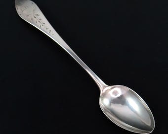 Excellent c1790s American Coin Silver Teaspoon Coffee Spoon William Homes Jr