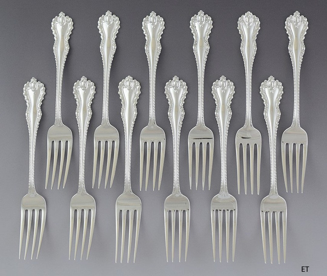 アンティーク　純銀　サラダ　フォーク　Dominick アンティーク 純銀 サラダ フォーク Dominick アンティーク 純銀