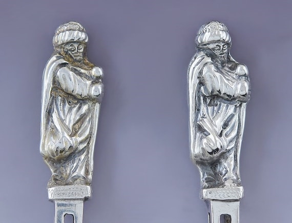 C1850-1900 アンティークセット 11 ヨーロッパ製 ドイツ製 銀製 使徒像 