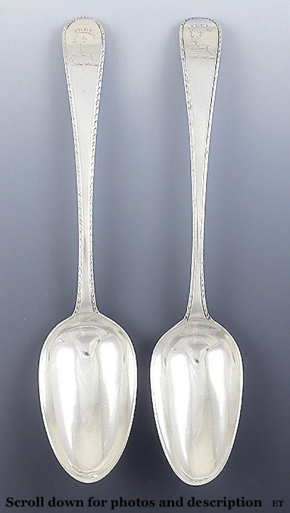 アンティーク 1775 1777 英国ジョージアン スターリングシルバー