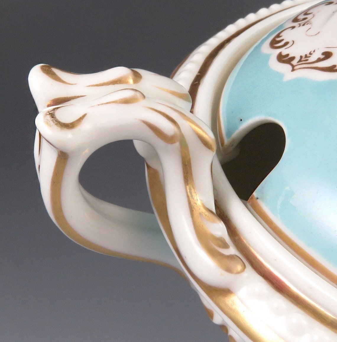 Antique 1830s Chamberlains English Worcester Porcelain Acorn Etsy