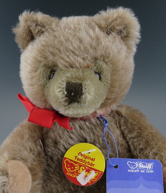 Cute VTG Steiff Teddybear Teddy Bear Poseable Limbs Red