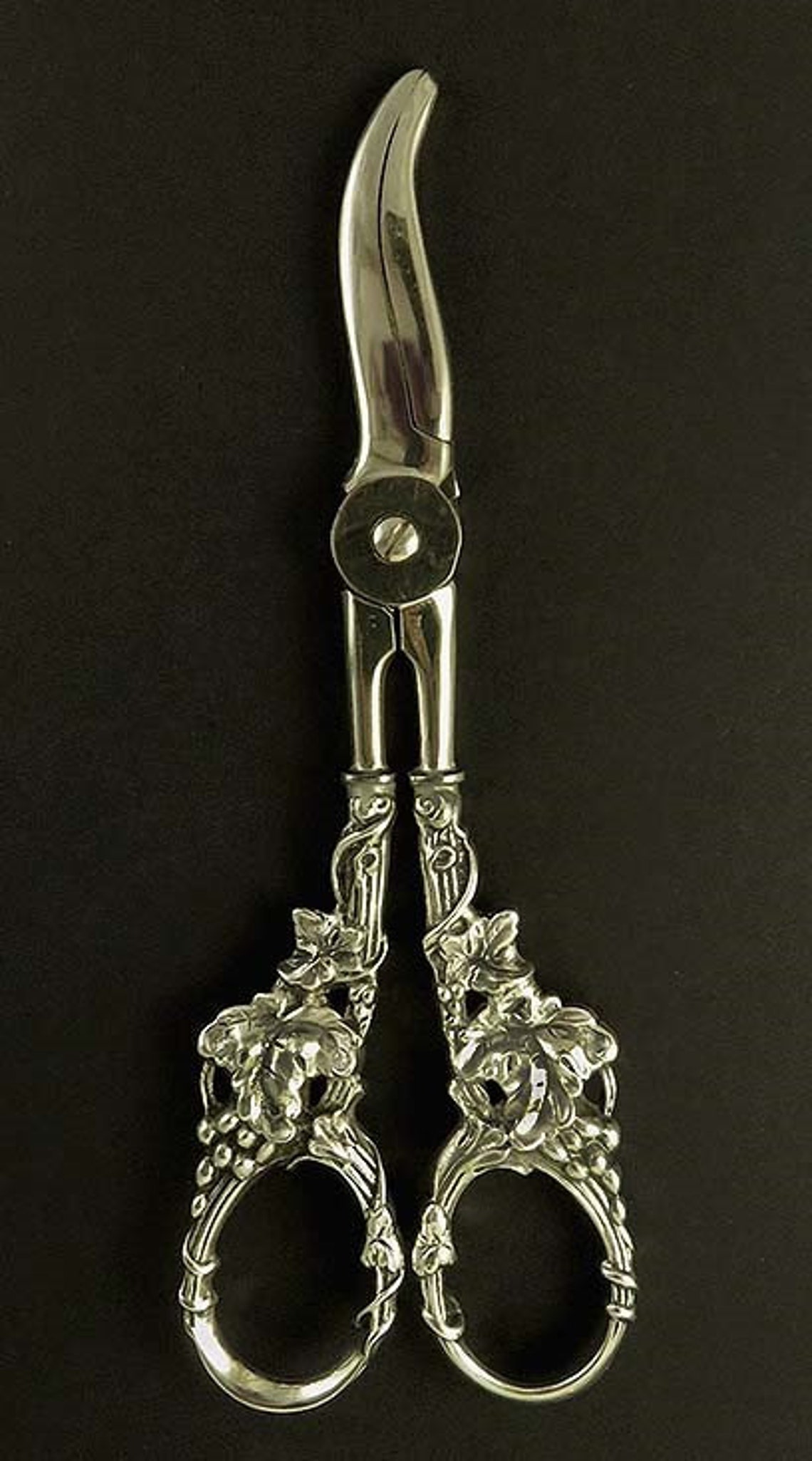 Classic Antique Sterling Silver Grape Shears Scissors Etsy
