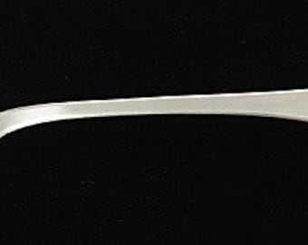 Antique 1820s American Coin Silver Fiddle Table Spoon Samuel Brown 9 3/4"