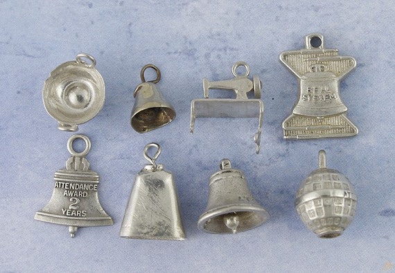 Vintage Sterling Charms Sewing Machine Bell System - image 1