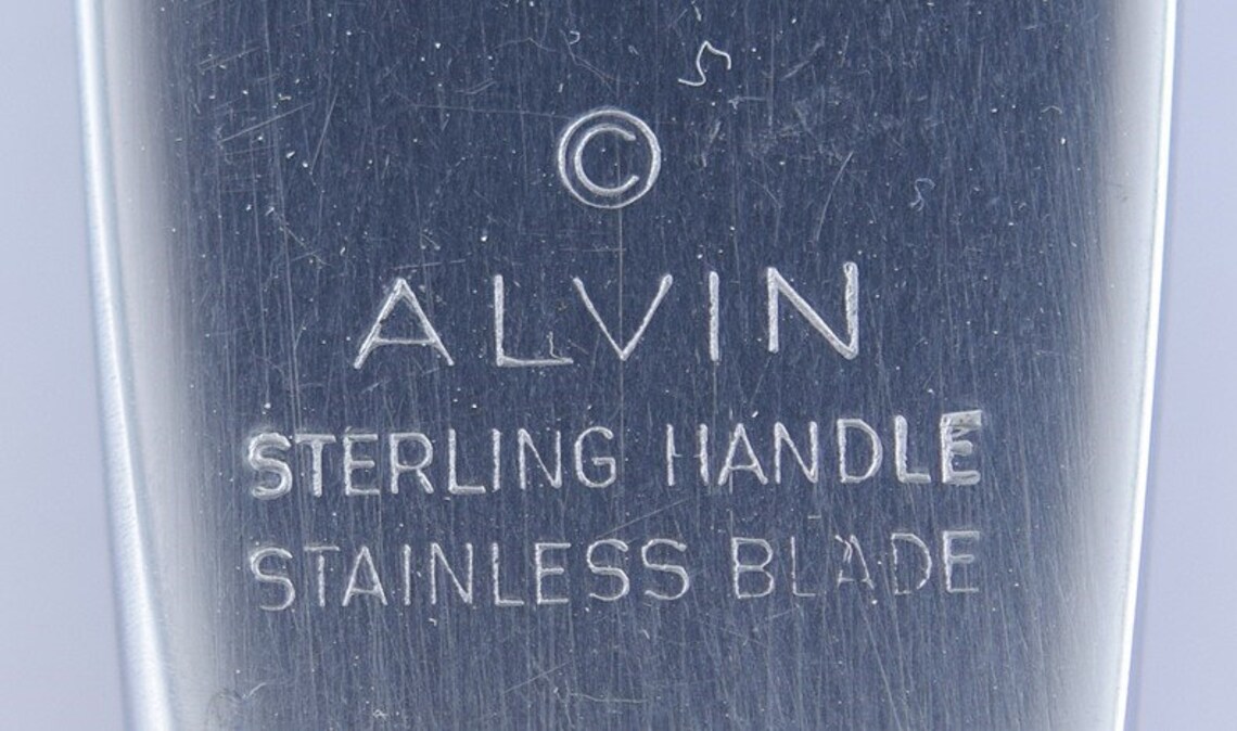 12 Alvin Vivaldi Pattern Sterling Silver & Stainless Dinner - Etsy