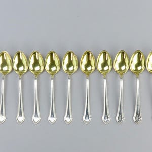Superb Set 12 Durgin Sterling Silver Essex Demitasse Coffee Spoons P Mono