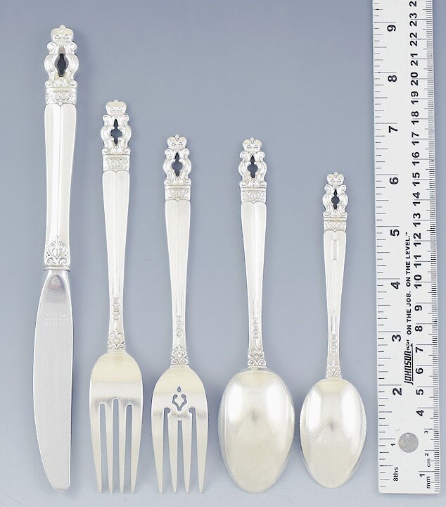 Gorham Sterling Silver Hispana sovereign 42pc Flatware Set Service