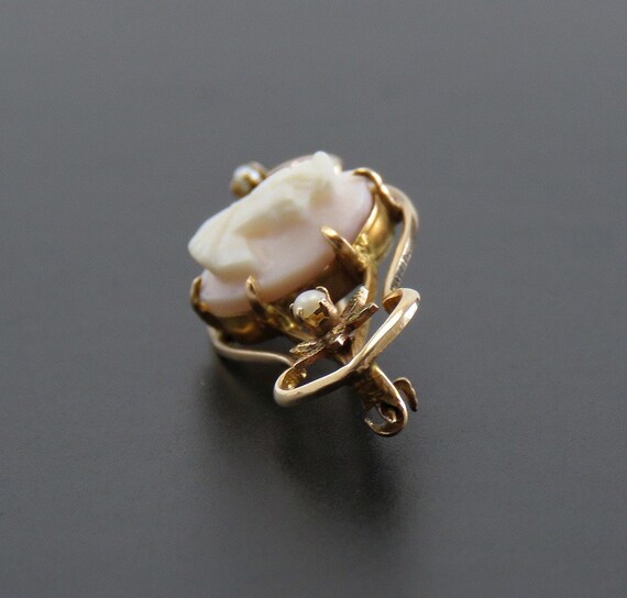 Antique Victorian 10K Yellow Gold Natural Pearl C… - image 2