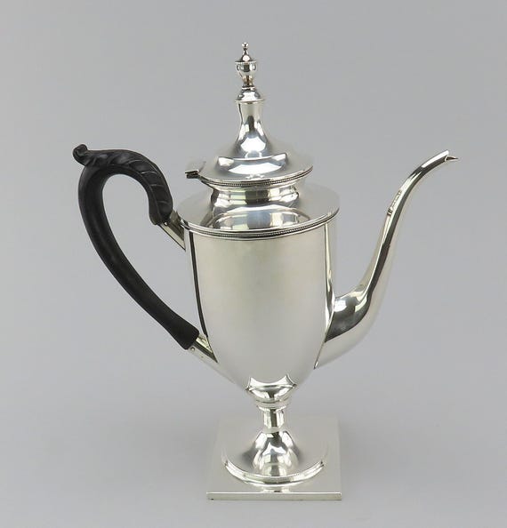 アンティークアメリカンスターリングシルバーコーヒーポット