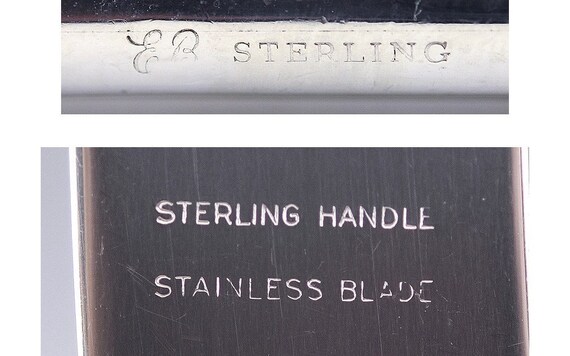 Fantastic Set 12 American Sterling Silver Handle Fiddle Thread
