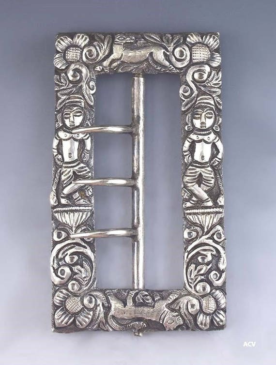 Fabulous 1850s-1890s Antique 900 Purity Silver Bu… - image 1