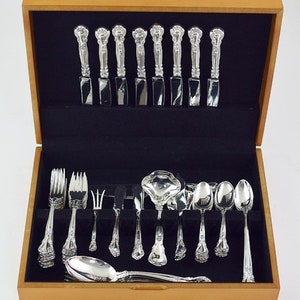 Nice Gorham Sterling Silver 60pc Chantilly Flatware Set Serves 8