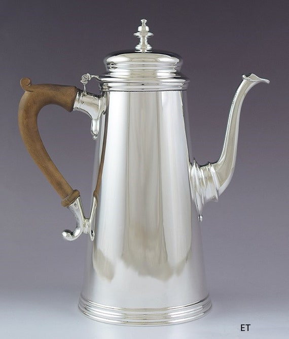 Antique silver coffee pot outlet