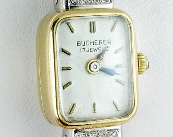 Pretty Bucherer 18K Yellow Gold & Diamond Ladies' Wristwatch