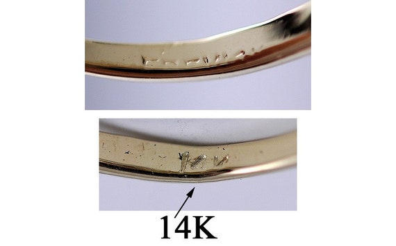 Beautiful Bypass Setting 14K Yellow & White Gold … - image 4