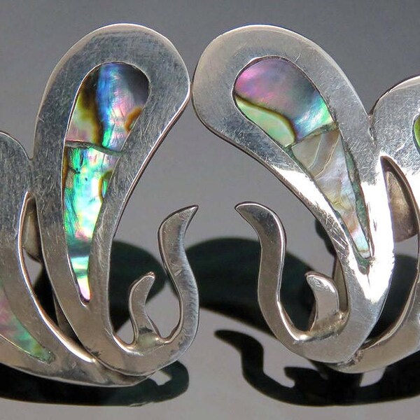 Priscilla Earrings in Abalone