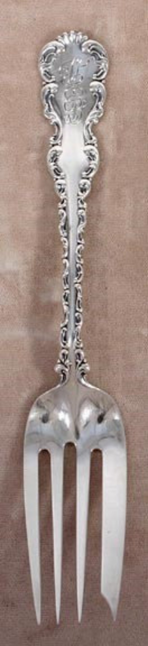 Buy Antique Sterling Silver Whiting Louis XV 1891 Serving Fork 7