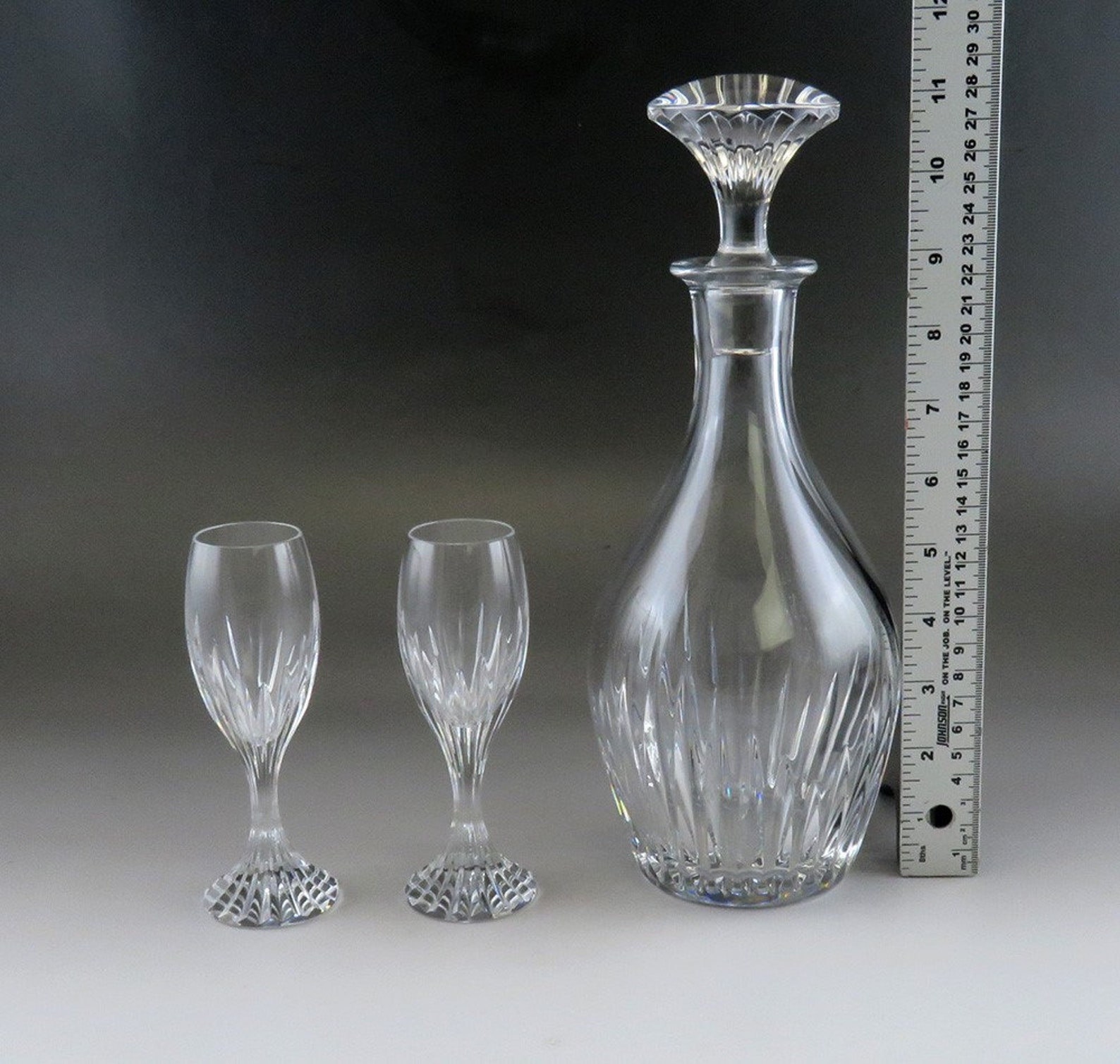 Baccarat Massena Crystal Glass Bar Liquor Decanter Bottle w/ Etsy