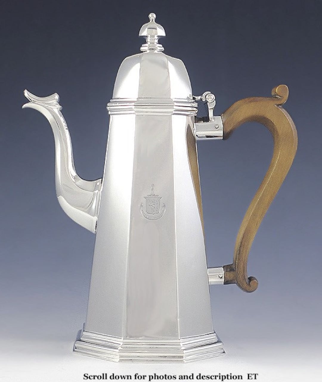 Tiffany Co Britannia Sterling Silver 1700s Repro Lighthouse Teapot