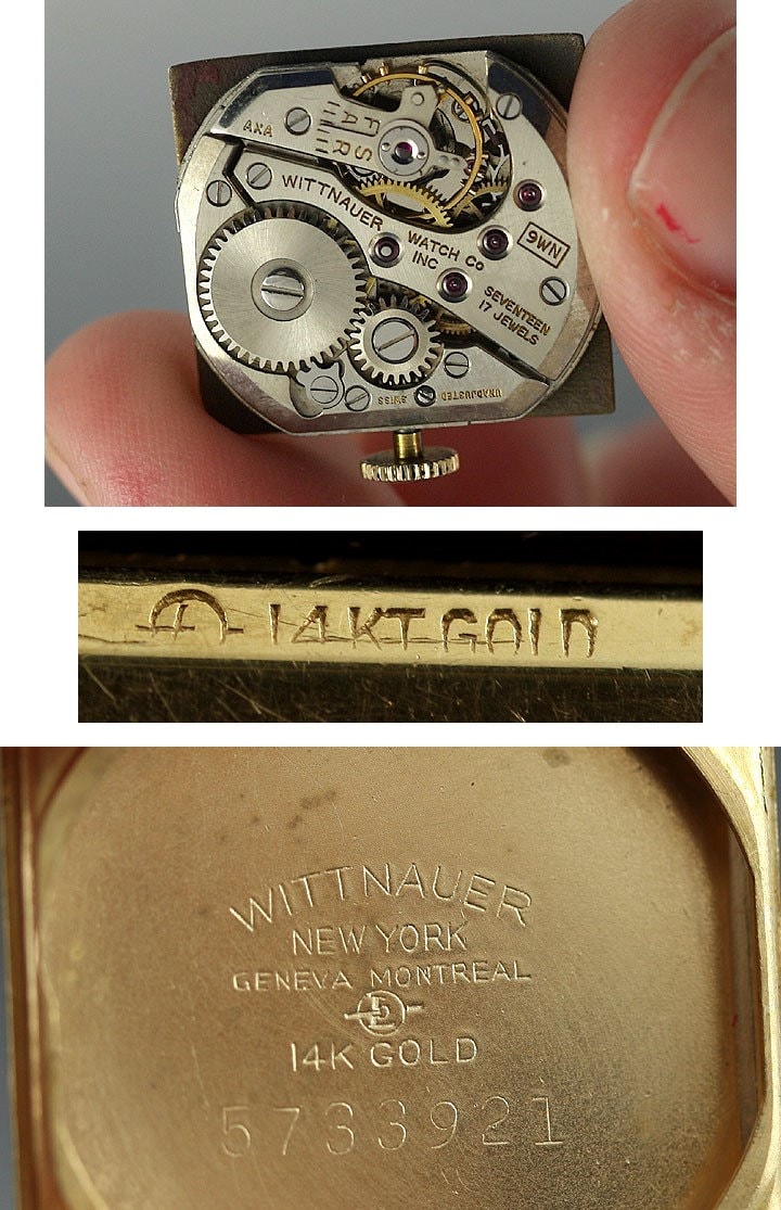 Wittnauer 14k gold mens watch hotsell