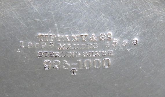 Antique C1895 Tiffany Co Clover Thistle Sterling Silver Candy Dish